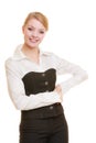 Portrait of businesswoman blond woman isolated Royalty Free Stock Photo