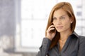 Portrait of businesswoman on call Royalty Free Stock Photo