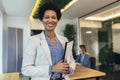 Portrait of a businesswoman standing in the office Royalty Free Stock Photo