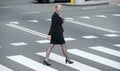 Portrait of a businesswoman walking in the city Royalty Free Stock Photo