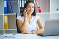 Portrait Of Businesswoman Working In Creative Office Royalty Free Stock Photo