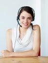 Portrait, call center and woman, consultant or agent for business communication, help or online support. Professional