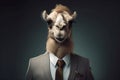 Portrait of a Camel dressed in a formal business suit Royalty Free Stock Photo