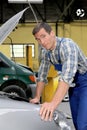 Portrait of car repairer Royalty Free Stock Photo