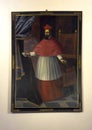 Portrait of Cardinal Francesco Boncampagni in the Antechapel of the Fortress of Vignola, Italy.