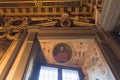 Portrait of cardinal Ippolito de Medici in the Room of Leo X at medieval Palazzo Vecchio, Florence, Italy