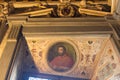 Portrait of cardinal Ippolito de`Medici in the Room of Leo X at medieval Palazzo Vecchio, Florence, Italy