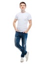 Portrait of casual young attractive man Royalty Free Stock Photo