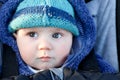 Portrait of Baby boy in outdoor outfits Royalty Free Stock Photo