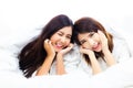 Portrait charming beautiful women. Attractive beautiful girls ar Royalty Free Stock Photo