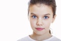 Portrait of a charming little girl smiling at camera