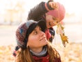 Portrait of a cheerful beautiful young mother Royalty Free Stock Photo