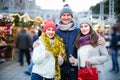 Portrait of cheerful family with teenager girl