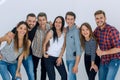 Portrait of a cheerful group of young people Royalty Free Stock Photo