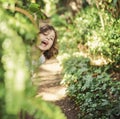 Portrait of a cheerful little girl Royalty Free Stock Photo