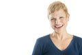 Portrait Of Cheerful Mature Woman Laughing