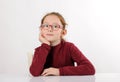 Portrait of cheerful schoolgirl