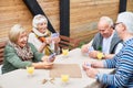 Senior People Playing Cards