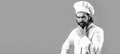 Portrait chef cook. Cook hat. Bearded chef, cooks or baker. Bearded male chefs. Chef with beard cook. Beard man and Royalty Free Stock Photo