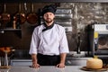 Portrait Chef Cook In White Uniform In Restaurant Kitchen At Work Royalty Free Stock Photo