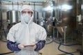 Portrait of Chemical Plant Worker Holding Digital Tablet Royalty Free Stock Photo