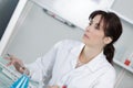 Portrait chemist working in lab Royalty Free Stock Photo