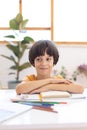 Portrait of a child in the classroom Royalty Free Stock Photo
