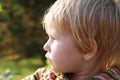 Portrait of the child, sideface Royalty Free Stock Photo