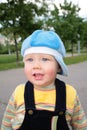 Portrait child on street