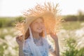 Portrait of a child on the suburb. Rest and relaxation Royalty Free Stock Photo