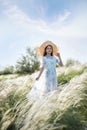 Portrait of a child on the suburb. Rest and relaxation Royalty Free Stock Photo