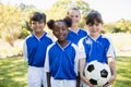 Portrait of children soccer team