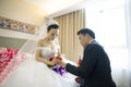 Portrait of Chinese bride and groom