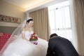 Portrait of Chinese bride and groom