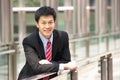 Portrait Of Chinese Businessman Outside Office Royalty Free Stock Photo