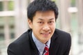 Portrait Of Chinese Businessman Outside Office Royalty Free Stock Photo