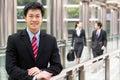 Portrait Of Chinese Businessman Outside Office