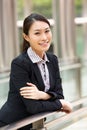 Portrait Of Chinese Businesswoman Outside Office Royalty Free Stock Photo