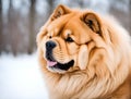 Portrait of the Chow Chow dog Royalty Free Stock Photo