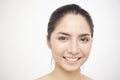 Portrait close-up of Asian girl smile