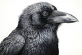 Portrait of a Common Raven (Corvus corax)