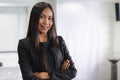 Portrait of Confident Asian business woman standing in the office Royalty Free Stock Photo