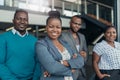 Group team portrait of black African business people Royalty Free Stock Photo