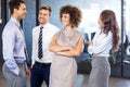 Portrait of confident business team in office Royalty Free Stock Photo