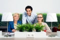 Portrait Of Confident Environmentalists In Office Royalty Free Stock Photo