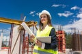 Portrait of a confident female architect or engineer with can-do attitude Royalty Free Stock Photo