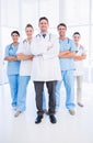 Portrait of confident happy group of doctors Royalty Free Stock Photo