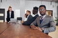 Portrait of confident smiling african man in tuxedo Royalty Free Stock Photo