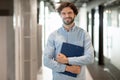 Portrait of smiling business man posing looking at camera Royalty Free Stock Photo