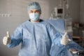 Portrait of a confident surgeon in operating room